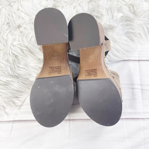 MIA Analie Women's Brown Studded Rounded Closed Toe Platform Clogs Size 9.5 - Picture 8 of 8